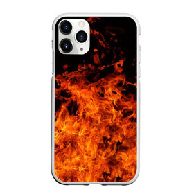 Чехол для iPhone 11 Pro Max матовый с принтом Огонь в Кировске, Силикон |  | fire | flame | огонь | пламя