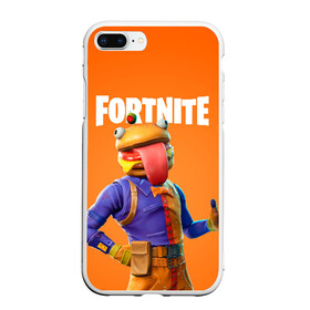 Чехол для iPhone 7Plus/8 Plus матовый с принтом Fortnite (Burger) в Кировске, Силикон | Область печати: задняя сторона чехла, без боковых панелей | Тематика изображения на принте: burger | fortnite | game | like | mem | skin | skins | бургер | скин | форнайн | форнайт | фортнайн | фортнайт