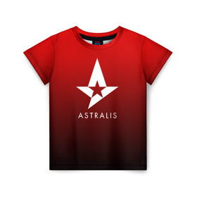 Детская футболка 3D с принтом ASTRALIS в Кировске, 100% гипоаллергенный полиэфир | прямой крой, круглый вырез горловины, длина до линии бедер, чуть спущенное плечо, ткань немного тянется | 