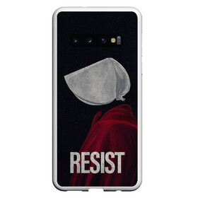 Чехол для Samsung Galaxy S10 с принтом Resist в Кировске, Силикон | Область печати: задняя сторона чехла, без боковых панелей | the handmaid’s tale | джозефова №2 | джун | джун осборн | маргарет | маргарет этвуд | рассказ служанки | служанка | фредова | элизабет мосс | этвуд