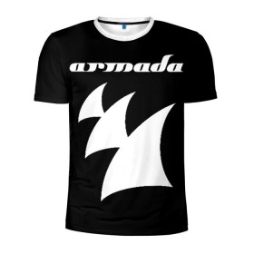 Мужская футболка 3D спортивная с принтом Armada Music в Кировске, 100% полиэстер с улучшенными характеристиками | приталенный силуэт, круглая горловина, широкие плечи, сужается к линии бедра | armada | armada music | armin | armin van buuren | van buuren