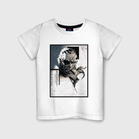 Детская футболка хлопок с принтом Big Boss MGS в Кировске, 100% хлопок | круглый вырез горловины, полуприлегающий силуэт, длина до линии бедер | art | big boss | game | metal gear | metal gear solid | mgs | кодзима гений