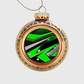 Стеклянный ёлочный шар с принтом Зеленая краска в Кировске, Стекло | Диаметр: 80 мм | Тематика изображения на принте: абстракция | зеленая | клякса | краска | линии | минимализм | полосы | пятна | точки | яркая