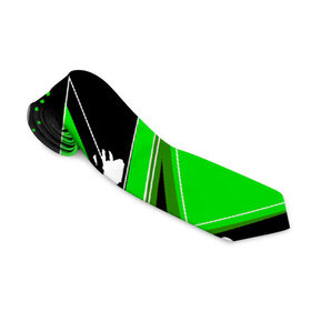 Галстук 3D с принтом Зеленая краска в Кировске, 100% полиэстер | Длина 148 см; Плотность 150-180 г/м2 | Тематика изображения на принте: абстракция | зеленая | клякса | краска | линии | минимализм | полосы | пятна | точки | яркая