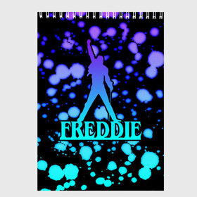 Скетчбук с принтом Freddie в Кировске, 100% бумага
 | 48 листов, плотность листов — 100 г/м2, плотность картонной обложки — 250 г/м2. Листы скреплены сверху удобной пружинной спиралью | bohemian | brian | freddie | john | mercury | must go on | queen | rhapsody | roger | taylor | the miracle | the show | богемская | рапсодия | роджер тейлор | фредди меркьюри