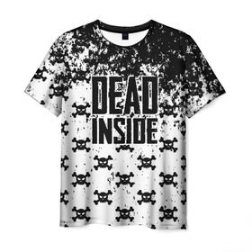 Мужская футболка 3D с принтом Dead Inside в Кировске, 100% полиэфир | прямой крой, круглый вырез горловины, длина до линии бедер | dead | dota | inside | аниме | внутри | гуль | дэд | инсайд | мертвец | мертвый | токийский