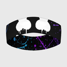 Повязка на голову 3D с принтом MARSHMELLO КРАСКИ И НИЧЕГО ЛИШНЕГО   СМАЙЛ   МАРШМЕЛЛО в Кировске,  |  | america | dj | marshmello | usa | америка | маршмелло