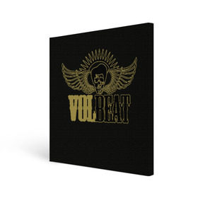 Холст квадратный с принтом Volbeat в Кировске, 100% ПВХ |  | groove metal | hardcore | psychobilly | volbeat | волбит