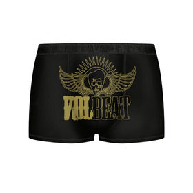Мужские трусы 3D с принтом Volbeat в Кировске, 50% хлопок, 50% полиэстер | классическая посадка, на поясе мягкая тканевая резинка | groove metal | hardcore | psychobilly | volbeat | волбит
