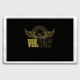 Магнит 45*70 с принтом Volbeat  в Кировске, Пластик | Размер: 78*52 мм; Размер печати: 70*45 | groove metal | hardcore | psychobilly | volbeat | волбит