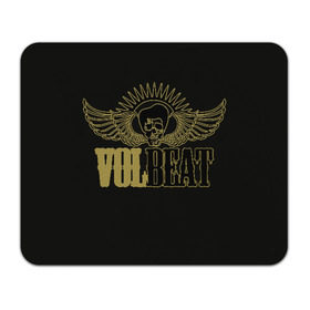 Коврик для мышки прямоугольный с принтом Volbeat в Кировске, натуральный каучук | размер 230 х 185 мм; запечатка лицевой стороны | groove metal | hardcore | psychobilly | volbeat | волбит