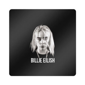 Магнит виниловый Квадрат с принтом BILLIE EILISH в Кировске, полимерный материал с магнитным слоем | размер 9*9 см, закругленные углы | ayelish | bad guy | bellyache | bilie eilish | bilie elish | billie | billie eilish | eilish | electronic | elish | music | били айлиш | билли айлиш | эйлиш | элиш