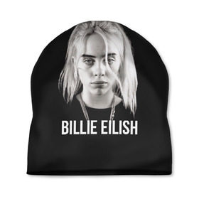 Шапка 3D с принтом BILLIE EILISH в Кировске, 100% полиэстер | универсальный размер, печать по всей поверхности изделия | ayelish | bad guy | bellyache | bilie eilish | bilie elish | billie | billie eilish | eilish | electronic | elish | music | били айлиш | билли айлиш | эйлиш | элиш