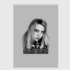 Скетчбук с принтом BILLIE EILISH в Кировске, 100% бумага
 | 48 листов, плотность листов — 100 г/м2, плотность картонной обложки — 250 г/м2. Листы скреплены сверху удобной пружинной спиралью | ayelish | bad guy | bellyache | bilie eilish | bilie elish | billie | billie eilish | eilish | electronic | elish | music | били айлиш | билли айлиш | эйлиш | элиш