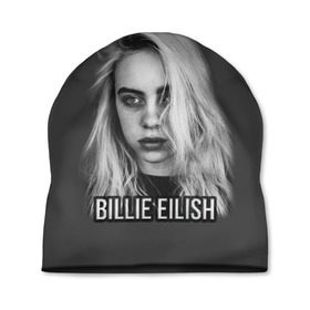 Шапка 3D с принтом BILLIE EILISH в Кировске, 100% полиэстер | универсальный размер, печать по всей поверхности изделия | ayelish | bad guy | bellyache | bilie eilish | bilie elish | billie | billie eilish | eilish | electronic | elish | music | били айлиш | билли айлиш | эйлиш | элиш