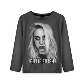 Детский лонгслив 3D с принтом BILLIE EILISH в Кировске, 100% полиэстер | длинные рукава, круглый вырез горловины, полуприлегающий силуэт
 | ayelish | bad guy | bellyache | bilie eilish | bilie elish | billie | billie eilish | eilish | electronic | elish | music | били айлиш | билли айлиш | эйлиш | элиш