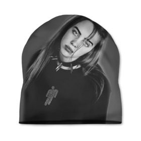 Шапка 3D с принтом BILLIE EILISH в Кировске, 100% полиэстер | универсальный размер, печать по всей поверхности изделия | ayelish | bad guy | bellyache | bilie eilish | bilie elish | billie | billie eilish | eilish | electronic | elish | music | били айлиш | билли айлиш | эйлиш | элиш