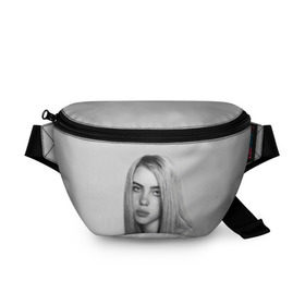 Поясная сумка 3D с принтом BILLIE EILISH в Кировске, 100% полиэстер | плотная ткань, ремень с регулируемой длиной, внутри несколько карманов для мелочей, основное отделение и карман с обратной стороны сумки застегиваются на молнию | ayelish | bad guy | bellyache | bilie eilish | bilie elish | billie | billie eilish | eilish | electronic | elish | music | били айлиш | билли айлиш | эйлиш | элиш