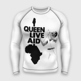 Мужской рашгард 3D с принтом Queen LIVE AID в Кировске,  |  | bohemian | brian | freddie | john | mercury | must go on | queen | rhapsody | roger | taylor | the miracle | the show | богемская | рапсодия | роджер тейлор | фредди меркьюри