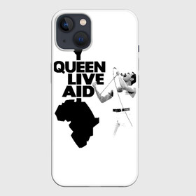 Чехол для iPhone 13 с принтом Queen LIVE AID в Кировске,  |  | bohemian | brian | freddie | john | mercury | must go on | queen | rhapsody | roger | taylor | the miracle | the show | богемская | рапсодия | роджер тейлор | фредди меркьюри