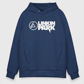 Мужское худи Oversize хлопок с принтом LINKIN PARK в Кировске, френч-терри — 70% хлопок, 30% полиэстер. Мягкий теплый начес внутри —100% хлопок | боковые карманы, эластичные манжеты и нижняя кромка, капюшон на магнитной кнопке | chester bennington | linkin park | mike shinoda | линкин парк