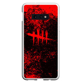 Чехол для Samsung S10E с принтом DEAD BY DAYLIGHT в Кировске, Силикон | Область печати: задняя сторона чехла, без боковых панелей | dbd | dead by daylight | survival horror | дбд | мертвы к рассвету