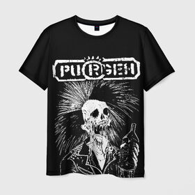 Мужская футболка 3D с принтом Purgen в Кировске, 100% полиэфир | прямой крой, круглый вырез горловины, длина до линии бедер | punks | purgen | панки | пурген