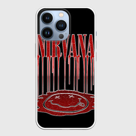 Чехол для iPhone 13 Pro с принтом Nirvana в Кировске,  |  | bleach | blew | cobain | dave | geffen | hormoaning | in utero | incesticide | krist | kurt | nevermind | nirvana | novoselic | rock | vevo | геффен | курт кобейн | нирвана | рок