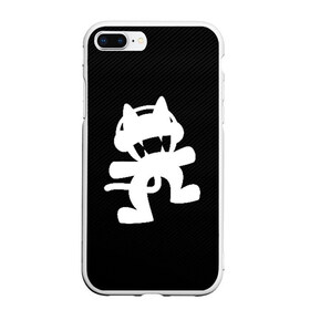 Чехол для iPhone 7Plus/8 Plus матовый с принтом MONSTERCAT в Кировске, Силикон | Область печати: задняя сторона чехла, без боковых панелей | carbon | cat | monster | monster cat | monstercat | карбон | кот | монстеркет