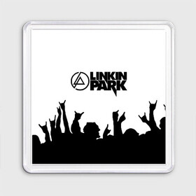 Магнит 55*55 с принтом LINKIN PARK | ЛИНКИН ПАРК в Кировске, Пластик | Размер: 65*65 мм; Размер печати: 55*55 мм | chester bennington | linkin park | mike shinoda | линкин парк