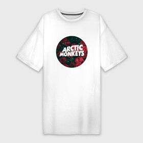 Платье-футболка хлопок с принтом AM в Кировске,  |  | alex turner | arctic monkeys | алекс тёрнер | арктик монкейс | арктические обезьяны