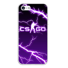 Чехол для iPhone 5/5S матовый с принтом CS GO LIGHTNING STYLE в Кировске, Силикон | Область печати: задняя сторона чехла, без боковых панелей | astralis | awp | counter strike | cs go | cs go global offensive | faze clan | hyper beast | team liquid | thunder | астралис | молнии | тим ликвид | фейз клан | хайпер бист | шторм