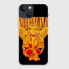 Чехол для iPhone 13 mini с принтом Nirvana в Кировске,  |  | bleach | blew | cobain | dave | geffen | hormoaning | in utero | incesticide | krist | kurt | nevermind | nirvana | novoselic | rock | vevo | геффен | курт кобейн | нирвана | рок