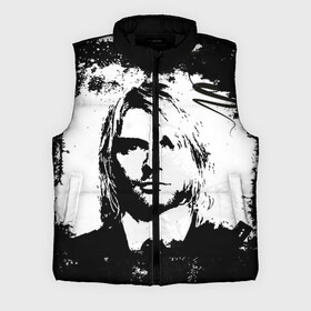 Мужской жилет утепленный 3D с принтом Kurt Cobain в Кировске,  |  | bleach | blew | cobain | dave | geffen | hormoaning | in utero | incesticide | krist | kurt | nevermind | nirvana | novoselic | rock | vevo | геффен | курт кобейн | нирвана | рок