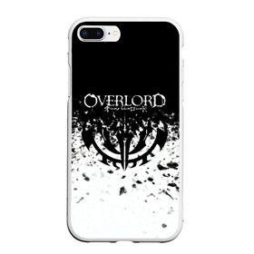 Чехол для iPhone 7Plus/8 Plus матовый с принтом Overlord в Кировске, Силикон | Область печати: задняя сторона чехла, без боковых панелей | overlord | аниме | гранж | лого | логотип | оверлорд | сериал | текстура