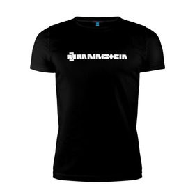 Мужская футболка премиум с принтом RAMMSTEIN (НА СПИНЕ) в Кировске, 92% хлопок, 8% лайкра | приталенный силуэт, круглый вырез ворота, длина до линии бедра, короткий рукав | rammstein | рамштайн
