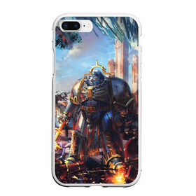 Чехол для iPhone 7Plus/8 Plus матовый с принтом WARHAMMER 40K в Кировске, Силикон | Область печати: задняя сторона чехла, без боковых панелей | abaddon | armada | battlefleet gothic | black legion | warhammer 40k | абаддон | чёрный легион