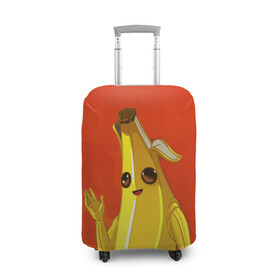 Чехол для чемодана 3D с принтом Banana в Кировске, 86% полиэфир, 14% спандекс | двустороннее нанесение принта, прорези для ручек и колес | epic | fortnite | банан | фортнайт | эпик