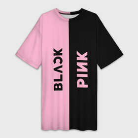 Платье-футболка 3D с принтом BLACKPINK в Кировске,  |  | black | blackpink | bts | jennie | jisoo | k pop | kim | lalisa | lisa | manoban | park | pink | rose | young | бтс | дженни | джису | ён | ким | лалиса | лиса | манобан | пак | розэ | че