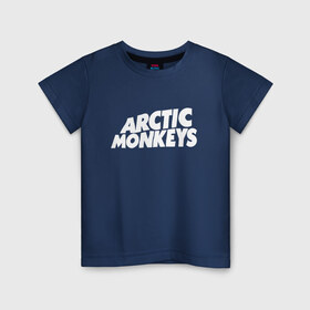 Детская футболка хлопок с принтом AM в Кировске, 100% хлопок | круглый вырез горловины, полуприлегающий силуэт, длина до линии бедер | alex turner | arctic monkeys | алекс тёрнер | арктик монкейс | арктические обезьяны