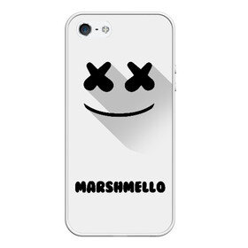 Чехол для iPhone 5/5S матовый с принтом РЮКЗАК MARSHMELLO в Кировске, Силикон | Область печати: задняя сторона чехла, без боковых панелей | marshmello | диджей | клуб | клубная музыка | маршмеллоу | маршмело | маршмэлло | маршмэллоу | маршмэло | музыка | электронная