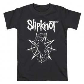 Мужская футболка хлопок с принтом Slipknot в Кировске, 100% хлопок | прямой крой, круглый вырез горловины, длина до линии бедер, слегка спущенное плечо. | slipknot | we are not your kind | альтернативный метал | грув метал | метал | музыка | ню метал | слипнот