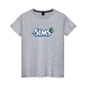Женская футболка хлопок с принтом THE SIMS 3 в Кировске, 100% хлопок | прямой крой, круглый вырез горловины, длина до линии бедер, слегка спущенное плечо | 