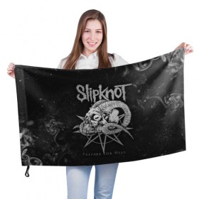 Флаг 3D с принтом Slipknot в Кировске, 100% полиэстер | плотность ткани — 95 г/м2, размер — 67 х 109 см. Принт наносится с одной стороны | slipknot | we are not your kind | альтернативный метал | грув метал | метал | музыка | ню метал | слипнот