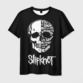 Мужская футболка 3D с принтом Slipknot в Кировске, 100% полиэфир | прямой крой, круглый вырез горловины, длина до линии бедер | slipknot | we are not your kind | альтернативный метал | грув метал | метал | музыка | ню метал | слипнот