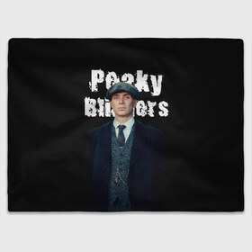 Плед 3D с принтом Peaky Blinders в Кировске, 100% полиэстер | закругленные углы, все края обработаны. Ткань не мнется и не растягивается | peaky blinders | острые козырьки | сериал