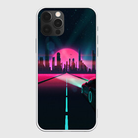 Чехол для iPhone 12 Pro Max с принтом НЕОНОВЫЙ ГОРОД в Кировске, Силикон |  | bright | colorful | cool | disco | music | music lover | retro | speaker | tape recorder | technique | vintage | винтаж | динамик | диско | магнитофон | меломан | музыка | неон | разноцветный | ретро | техника