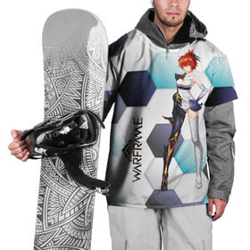 Накидка на куртку 3D с принтом Warframe girl anime в Кировске, 100% полиэстер |  | digital extremes | excalibur | nyx | saryn | space | warframe | варфрэйм | космос | шутер
