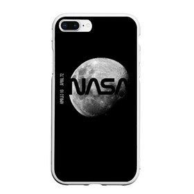 Чехол для iPhone 7Plus/8 Plus матовый с принтом Nasa Apollo 16 в Кировске, Силикон | Область печати: задняя сторона чехла, без боковых панелей | Тематика изображения на принте: apollo 16 | apolo 16 | nasa | аполлон 16 | аполон 16 | наса | насса