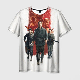 Мужская футболка 3D с принтом Inglourious Basterds в Кировске, 100% полиэфир | прямой крой, круглый вырез горловины, длина до линии бедер | basterds | inglourious | quentin | tarantino | бесславные | брэд | питт